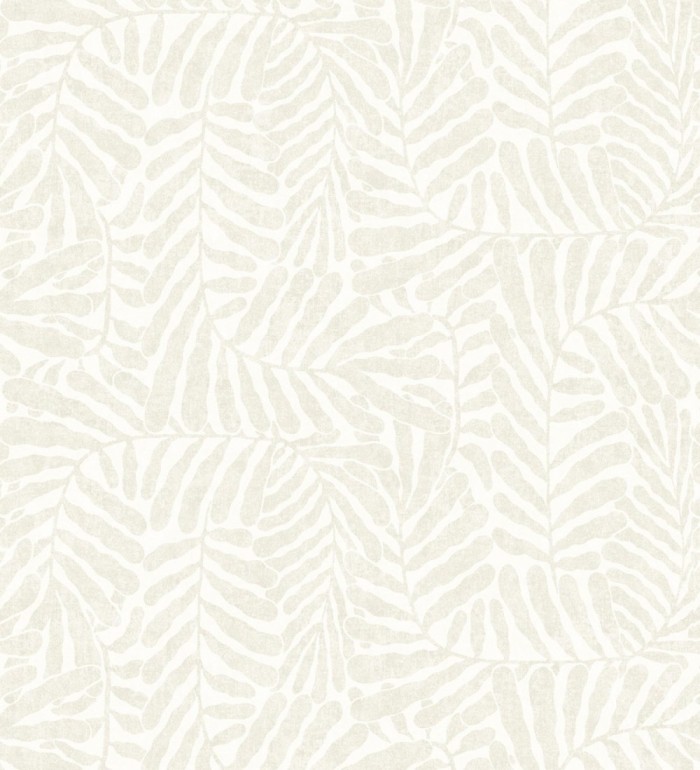 Papel pintado minimalista de hojas nacaradas fondo blanco - Riviera Opulent 683847