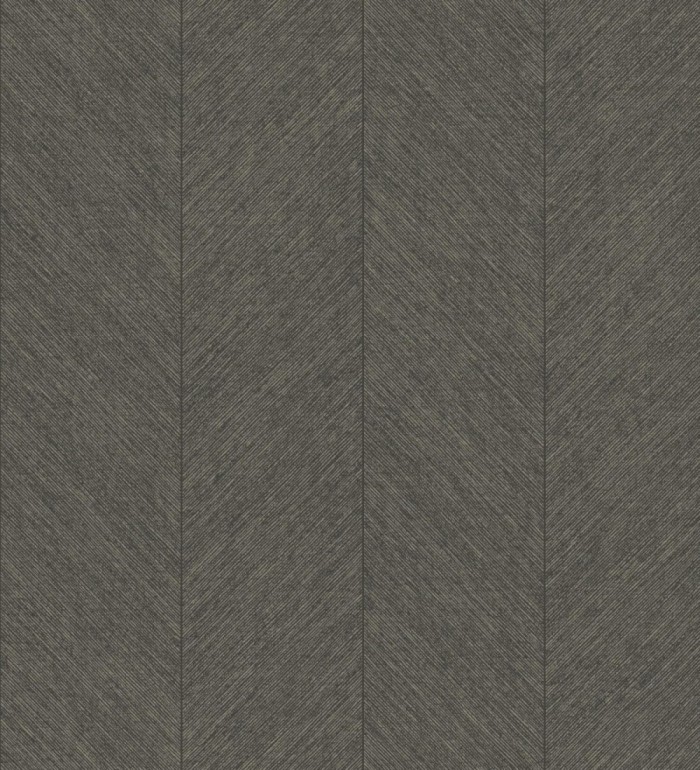 Papel pintado de espigas tejido en hilo noble tonos marrón chocolate - York Spike 683850