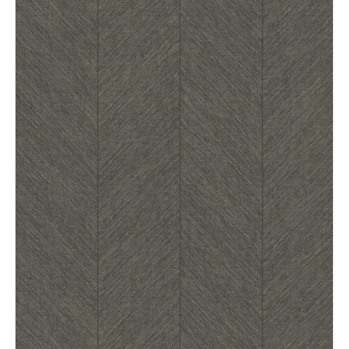 Papel pintado de espigas tejido en hilo noble tonos marrón chocolate - York Spike 683850