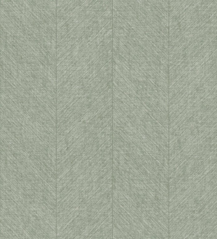 Papel pintado de espigas tejido en hilo noble tonos verde - York Spike 683856
