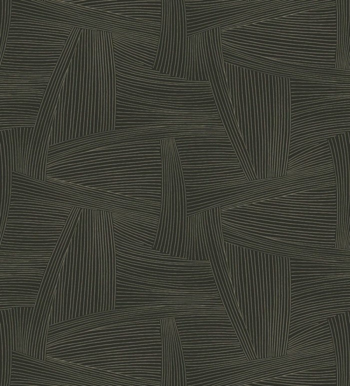 Papel pintado de líneas abstractas fondo negro - Miller Interweave 683862