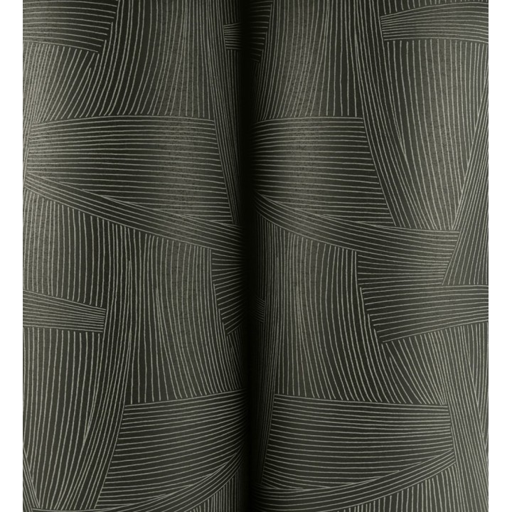 Papel pintado de líneas abstractas fondo negro - Miller Interweave 683862