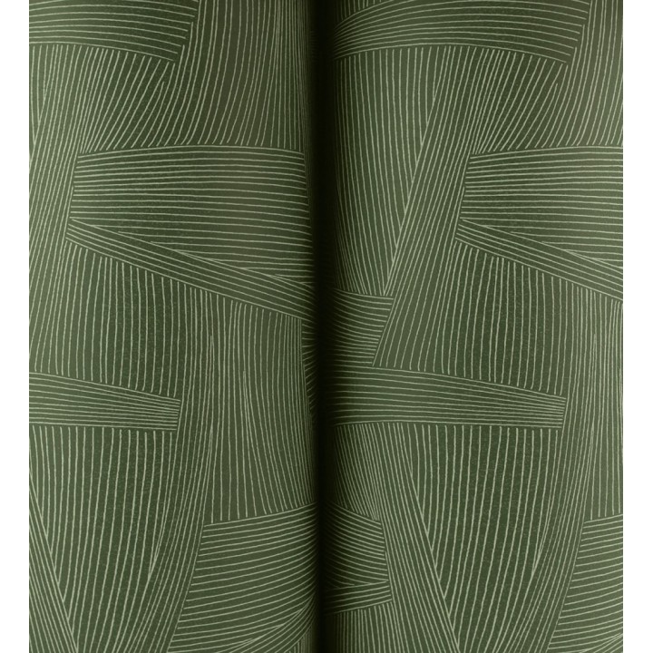 Papel pintado de líneas abstractas fondo verde - Miller Interweave 683863