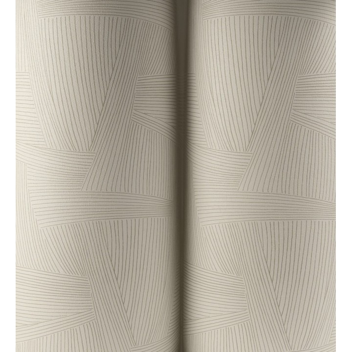 Papel pintado de líneas abstractas fondo beige - Miller Interweave 683864