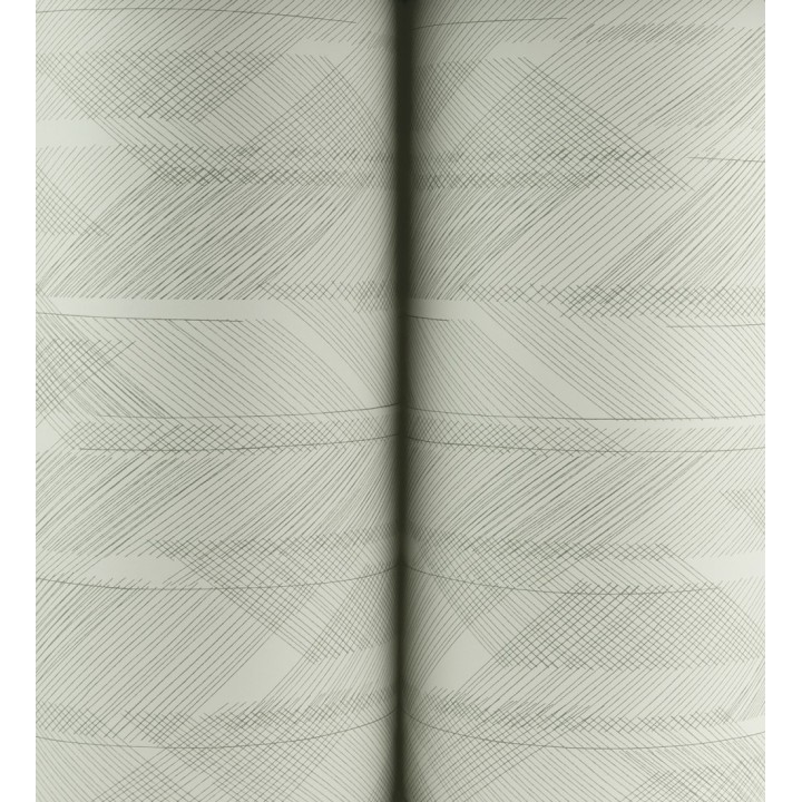 Papel pintado de trazado etéreo con líneas finas en verde - Nexus Interlaced 683866