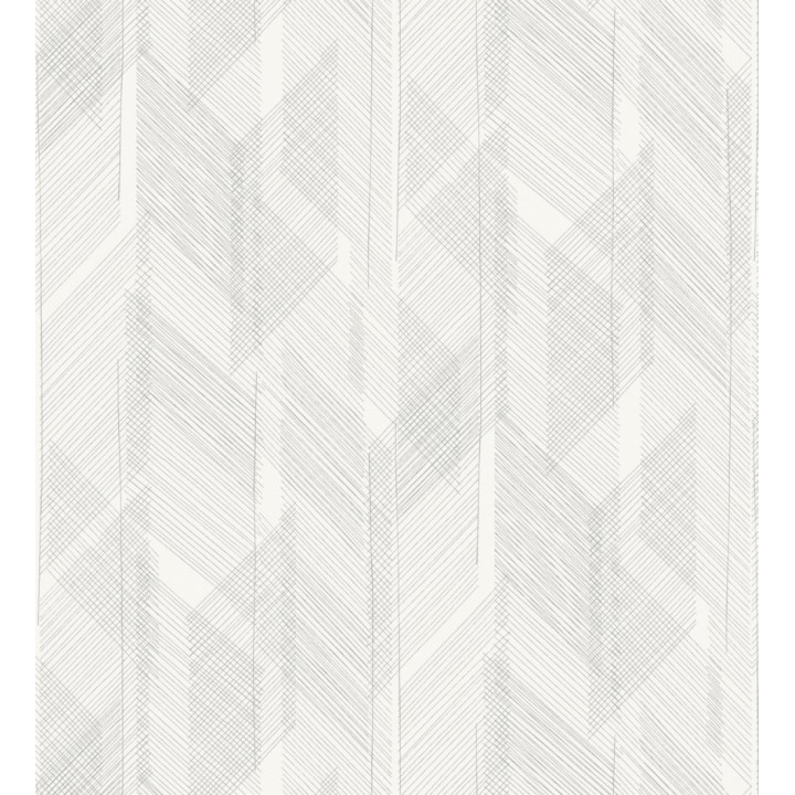 Papel pintado de trazado etéreo con líneas finas en gris - Nexus Interlaced 683869