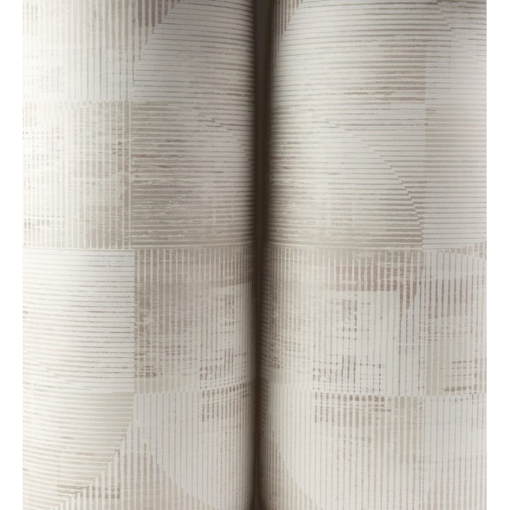 Papel pintado geométrico retro con tonos desgastados rosa palo - Harlem Rhythmic 683872