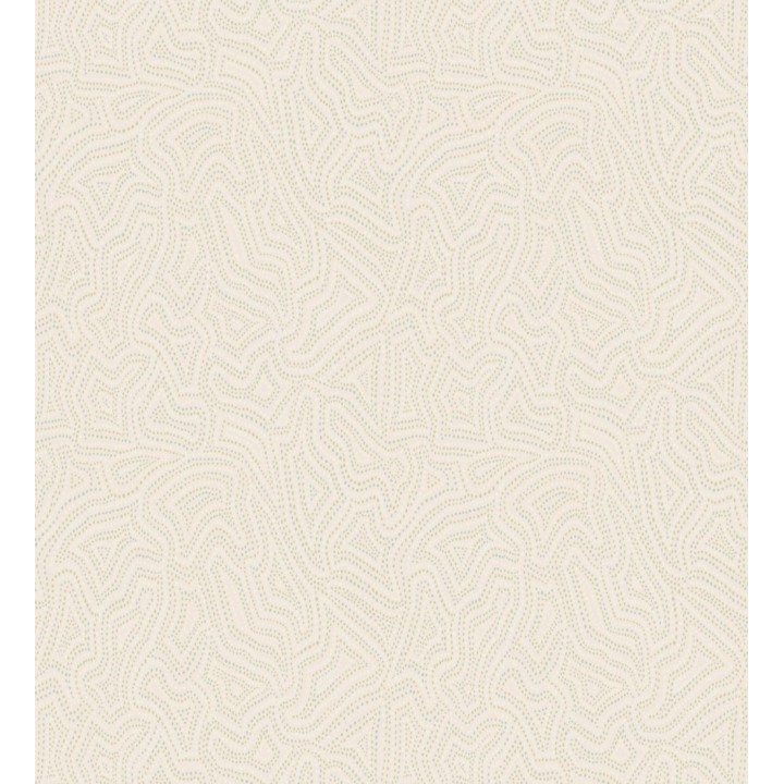 Papel pintado de ondas en micropuntillismo artístico fondo beige - Harlem Stipple 683875