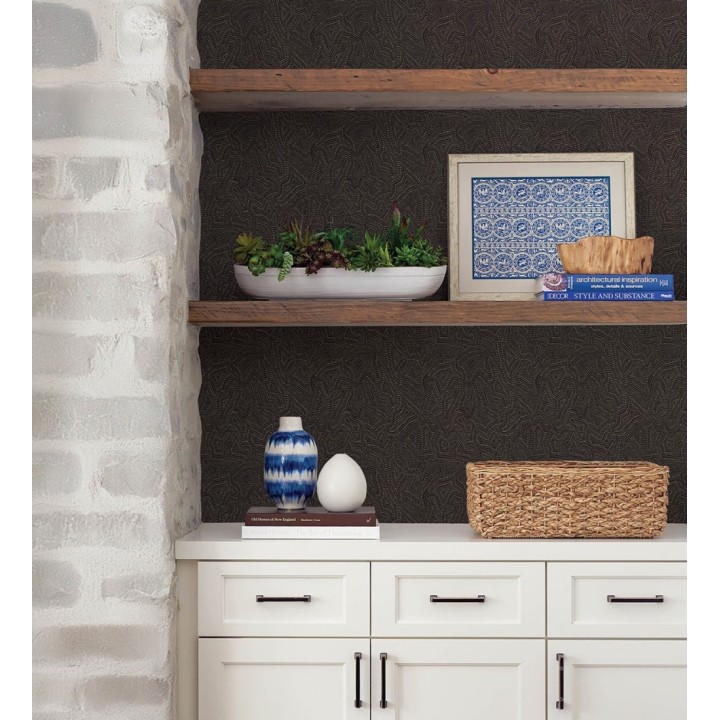 Papel pintado de ondas en micropuntillismo artístico fondo negro - Harlem Stipple 683877