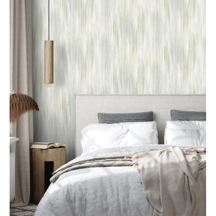 Papel pintado telar artesano tonos verdes - Ritz Dupioni 683883