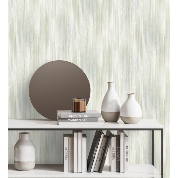 Papel pintado telar artesano tonos verdes - Ritz Dupioni 683883