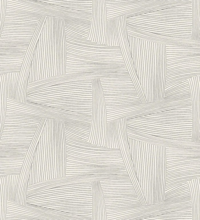 Papel pintado de líneas abstractas fondo blanco - Miller Interweave 683884