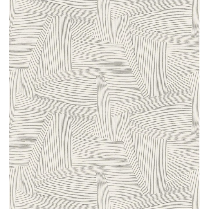 Papel pintado de líneas abstractas fondo blanco - Miller Interweave 683884