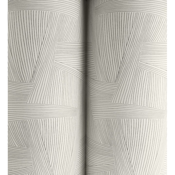 Papel pintado de líneas abstractas fondo blanco - Miller Interweave 683884