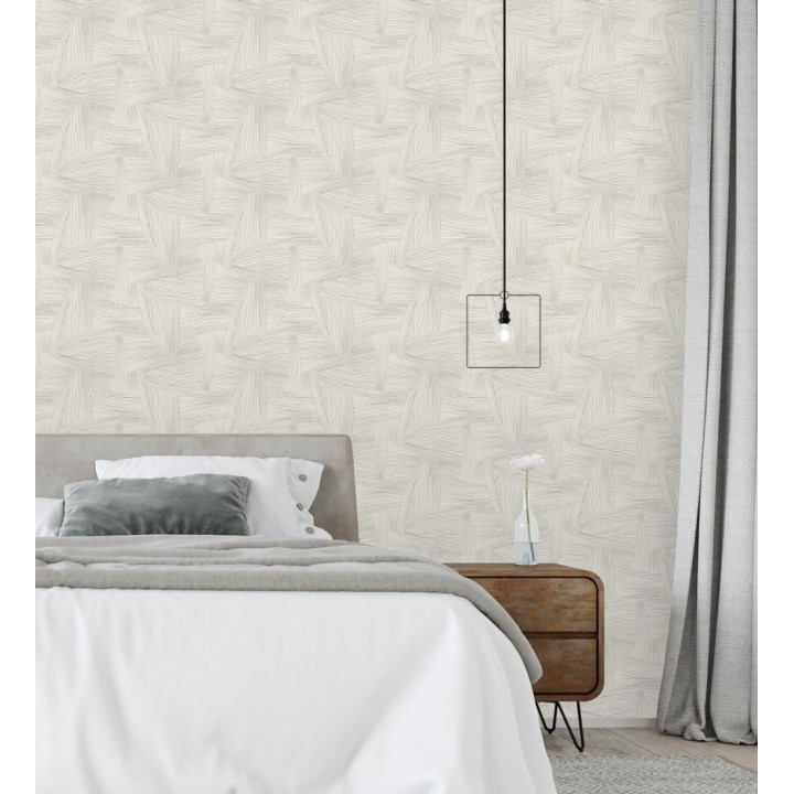 Papel pintado de líneas abstractas fondo blanco - Miller Interweave 683884