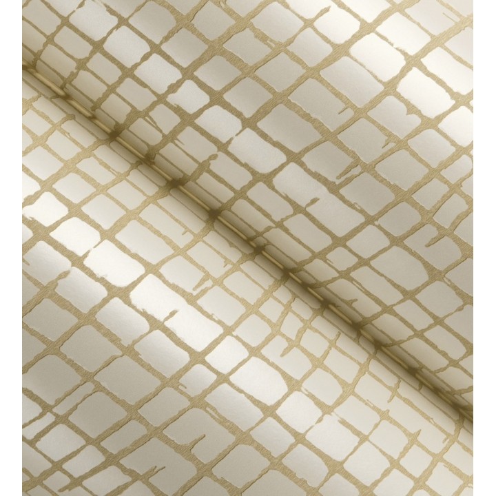 Papel pintado de mosaicos abstractos estilo artístico tonos ocre - Dax Turbi 683902