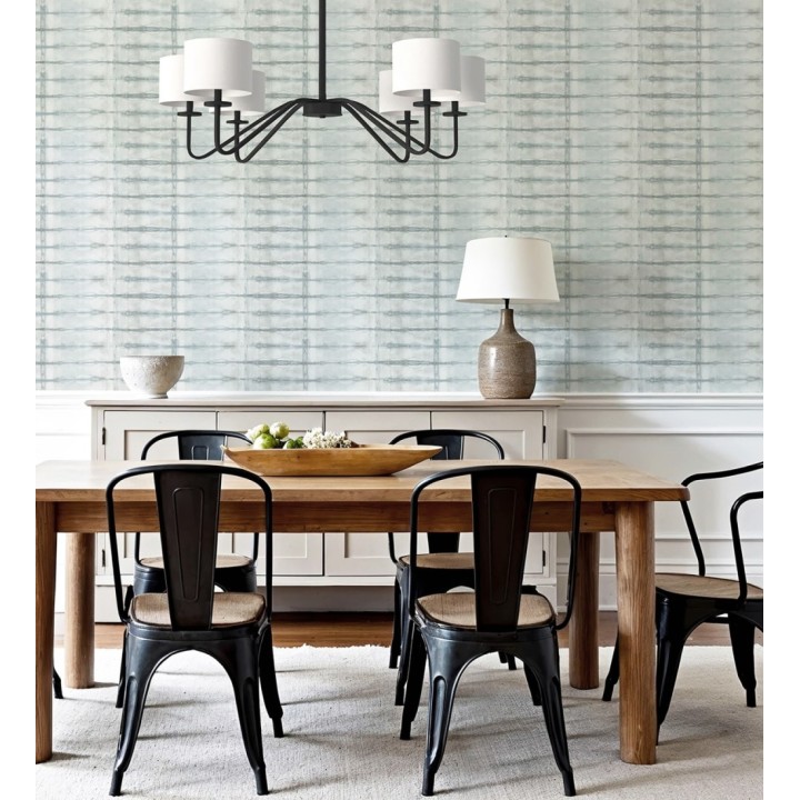 Papel pintado estilo shibori tonos azules - Sora Shibori 683912