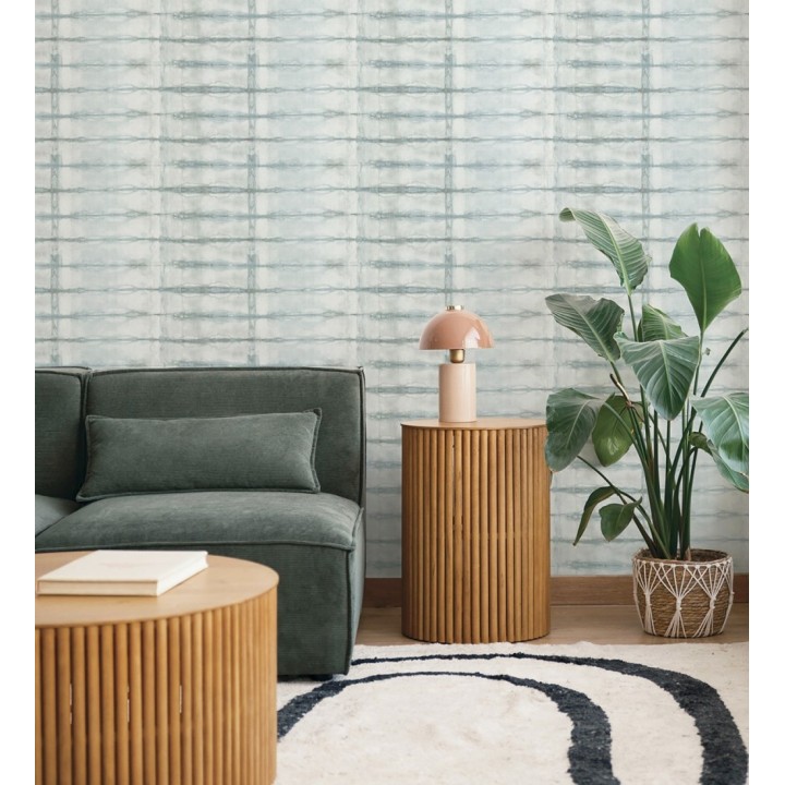 Papel pintado estilo shibori tonos azules - Sora Shibori 683912