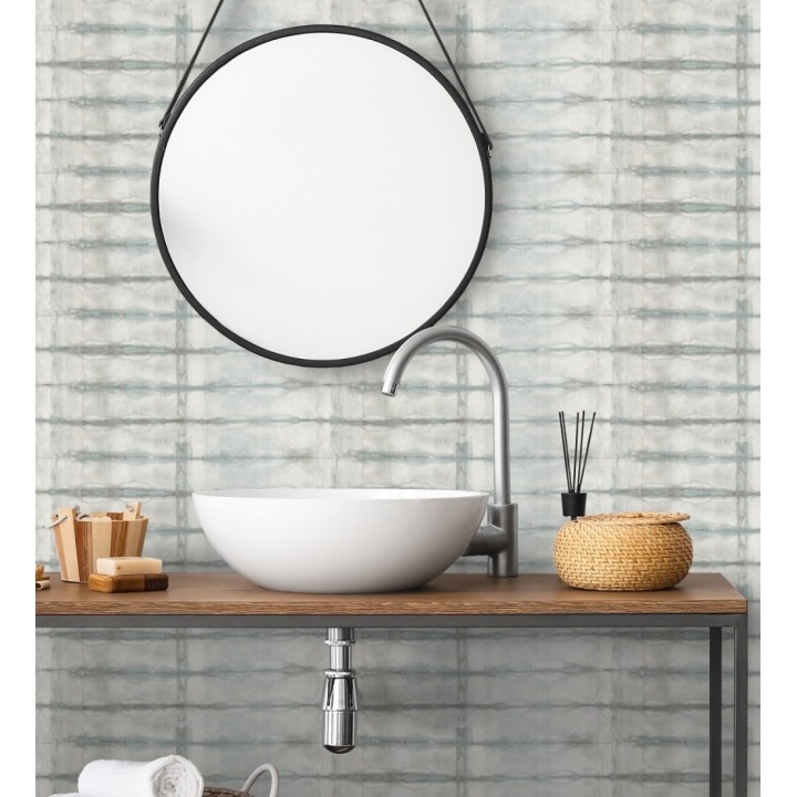 Papel pintado estilo shibori tonos azules - Sora Shibori 683912