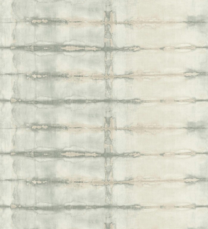 Papel pintado estilo shibori tonos verdes - Sora Shibori 683913