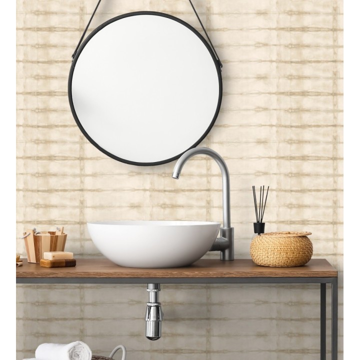 Papel pintado estilo shibori tonos beige - Sora Shibori 683914