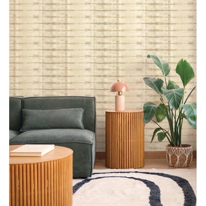 Papel pintado estilo shibori tonos ocre - Sora Shibori 683915