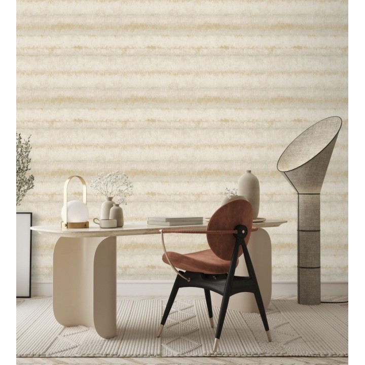 Papel pintado efecto cemento pátina artesanal tonos ocre y arena - Nolan Strata 683919