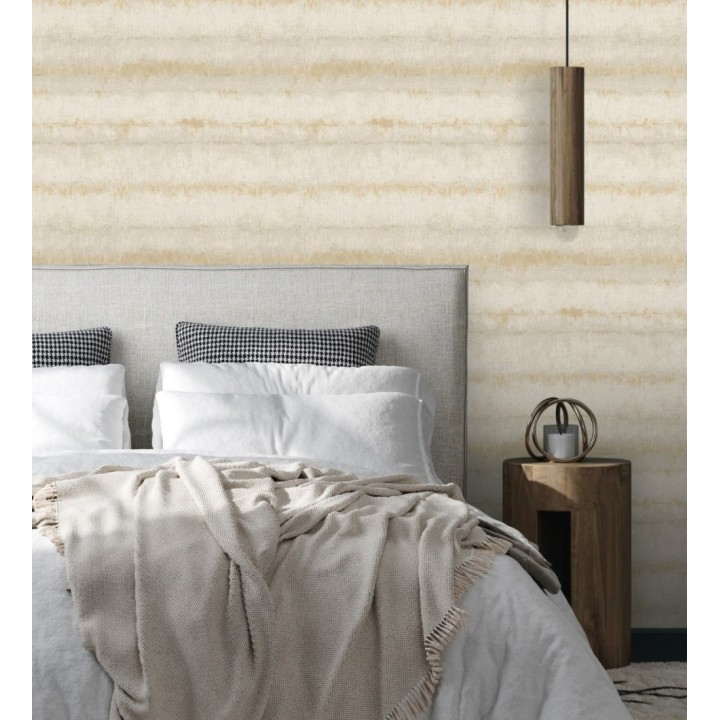 Papel pintado efecto cemento pátina artesanal tonos ocre y arena - Nolan Strata 683919