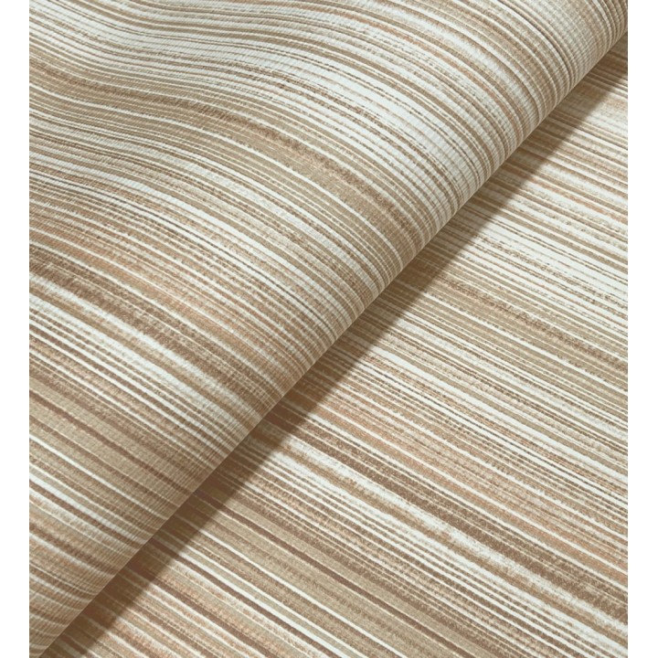 Papel pintado efecto lino rayas naturales tonos tierra - Amper Ribbed 683930