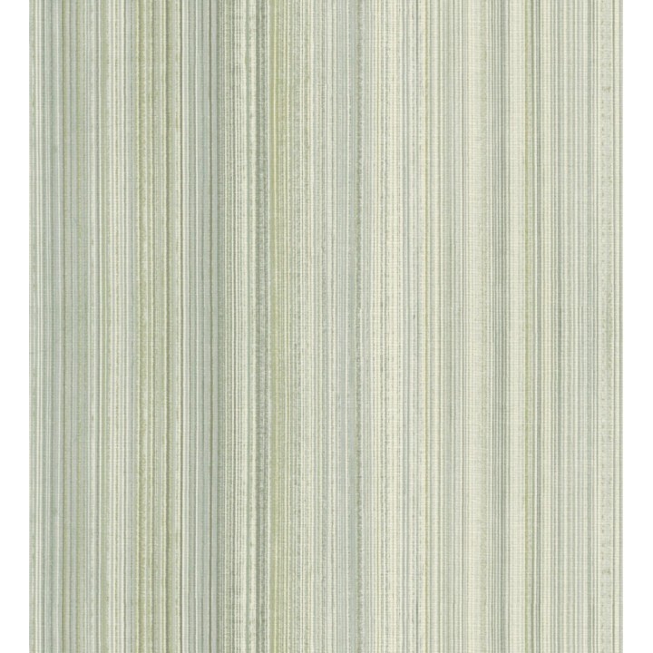Papel pintado efecto lino rayas naturales tonos verdes - Amper Ribbed 683931