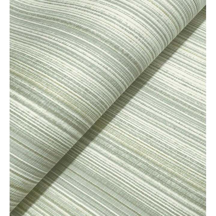 Papel pintado efecto lino rayas naturales tonos verdes - Amper Ribbed 683931