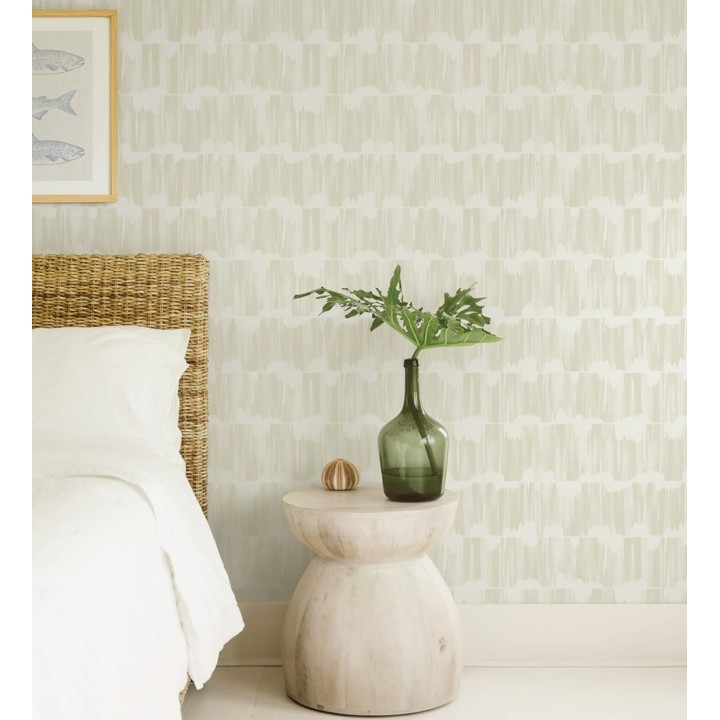 Papel pintado esencia de telar marfil noble estilo wabi sabi - Kira Ikat 683938