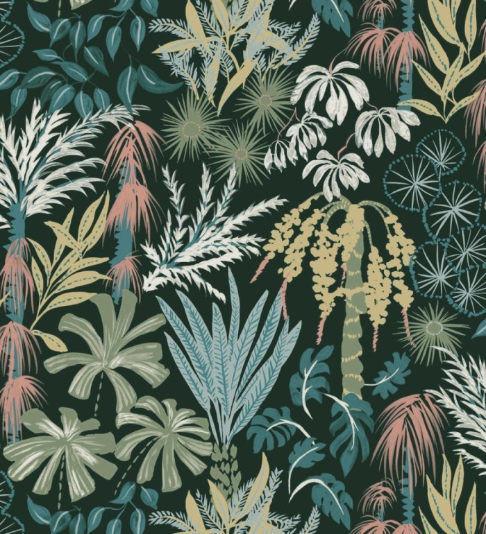 Papel pintado prestigioso tapiz botánico efecto óleo - Indra Exotic 683940