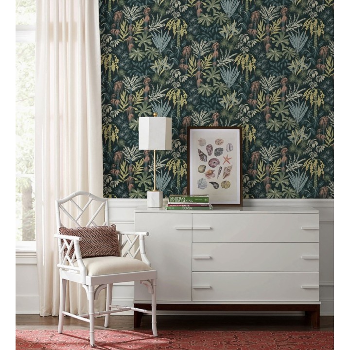 Papel pintado prestigioso tapiz botánico efecto óleo - Indra Exotic 683940