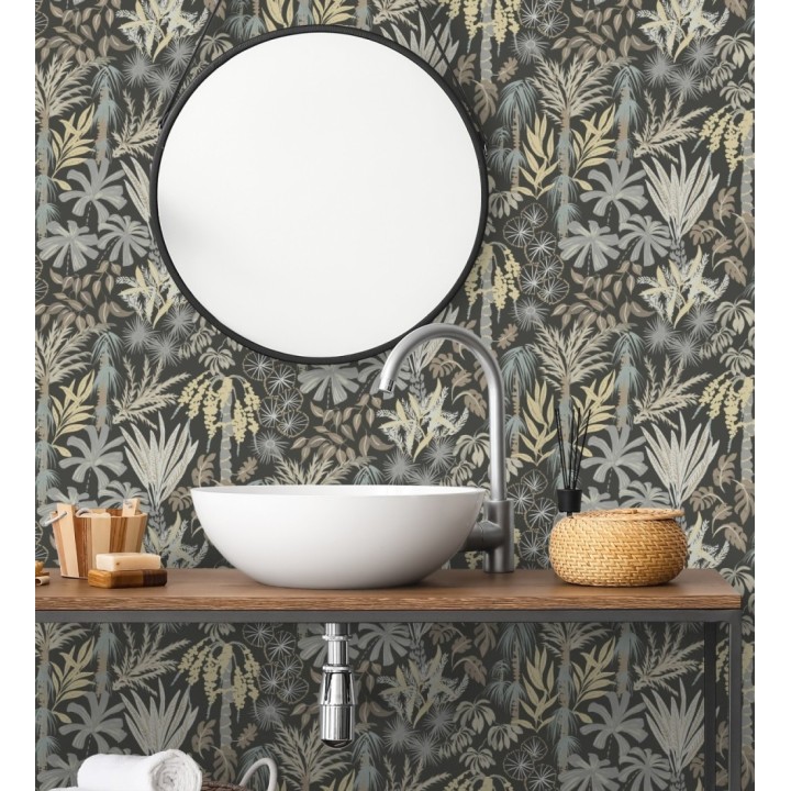 Papel pintado prestigioso tapiz botánico efecto óleo - Indra Exotic 683941