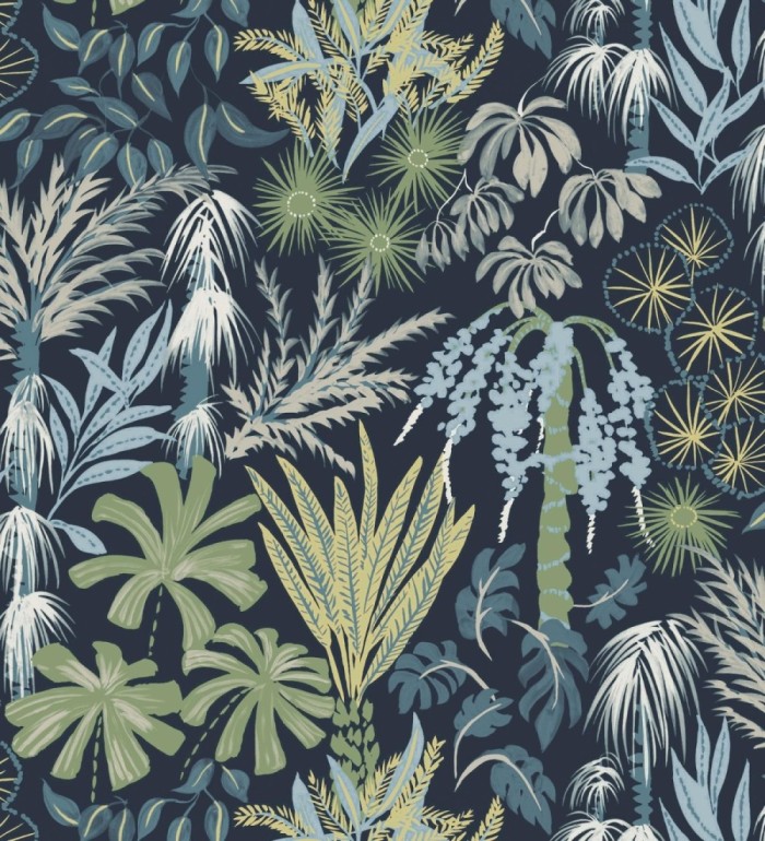 Papel pintado prestigioso tapiz botánico efecto óleo - Indra Exotic 683942