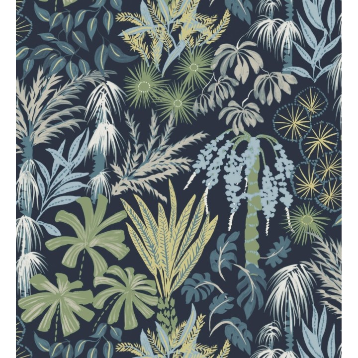 Papel pintado prestigioso tapiz botánico efecto óleo - Indra Exotic 683942