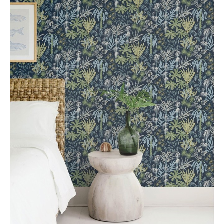 Papel pintado prestigioso tapiz botánico efecto óleo - Indra Exotic 683942