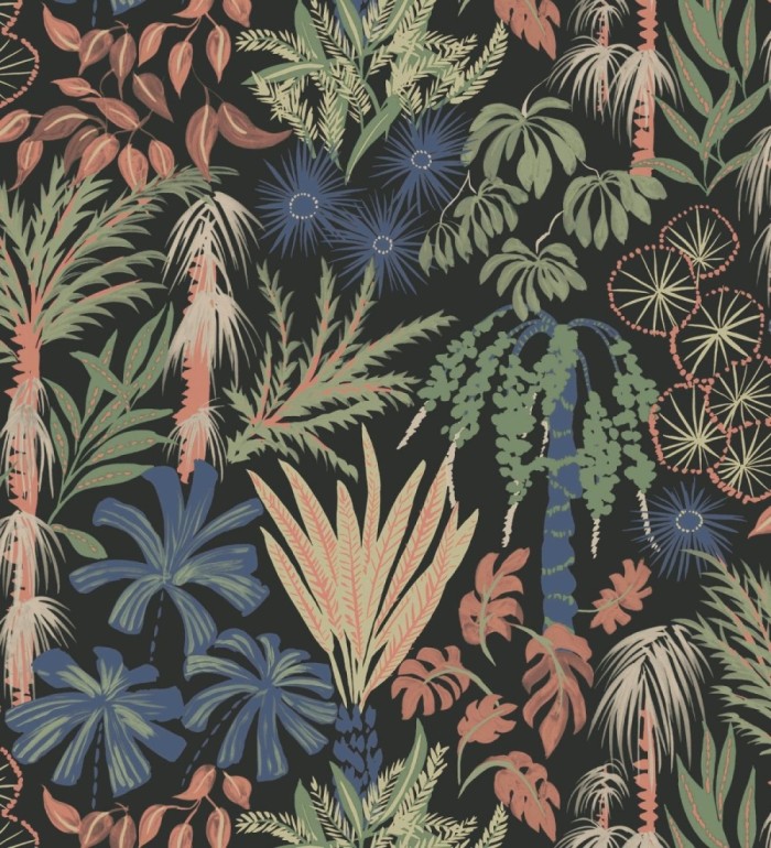 Papel pintado prestigioso tapiz botánico efecto óleo - Indra Exotic 683943