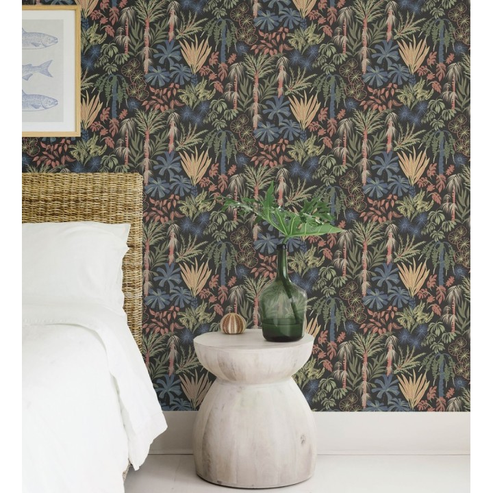 Papel pintado prestigioso tapiz botánico efecto óleo - Indra Exotic 683943