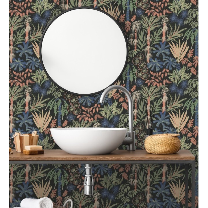 Papel pintado prestigioso tapiz botánico efecto óleo - Indra Exotic 683943