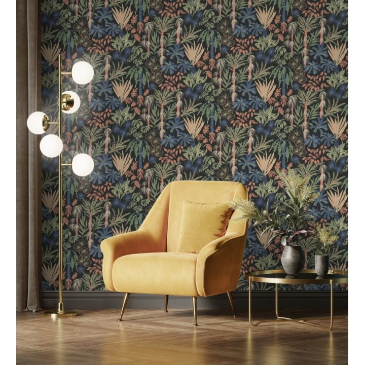 Papel pintado prestigioso tapiz botánico efecto óleo - Indra Exotic 683943