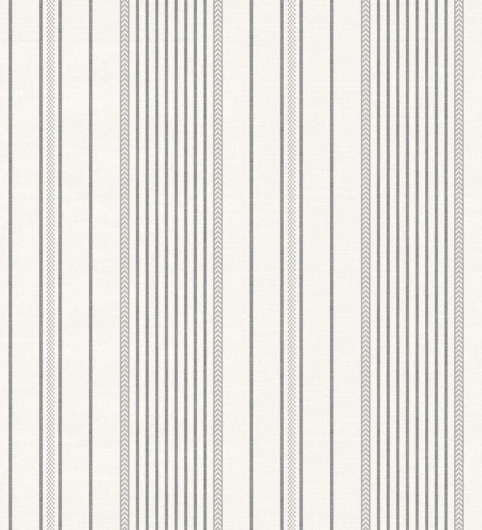 Papel pintado rayas de sastre tonos grises y textura textil - Victoria Regal 683946