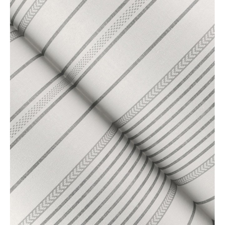 Papel pintado rayas de sastre tonos grises y textura textil - Victoria Regal 683946