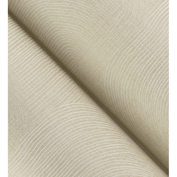 Papel pintado de líneas curvas fluidas en amarillo suave - Jude Minimal 683964
