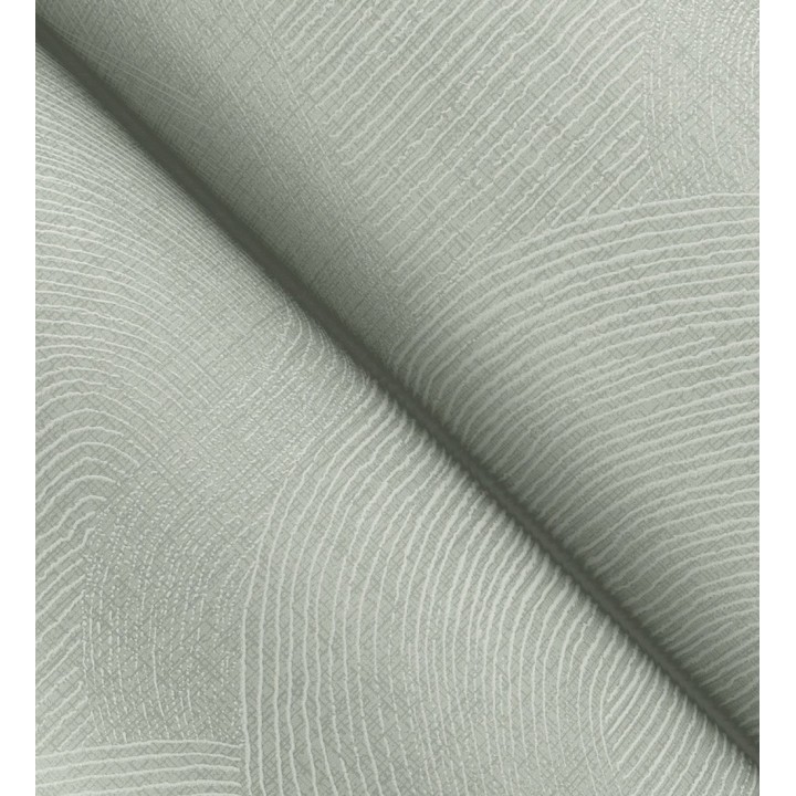 Papel pintado de líneas curvas fluidas en verde suave - Jude Minimal 683965