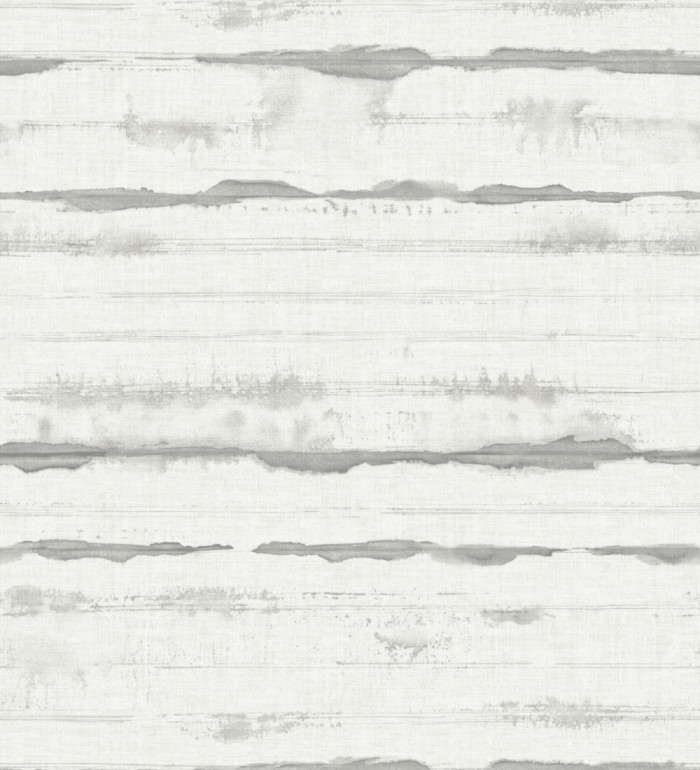 Papel pintado bruma gris en acuarela sobre lienzo - Bering Horizon 683978