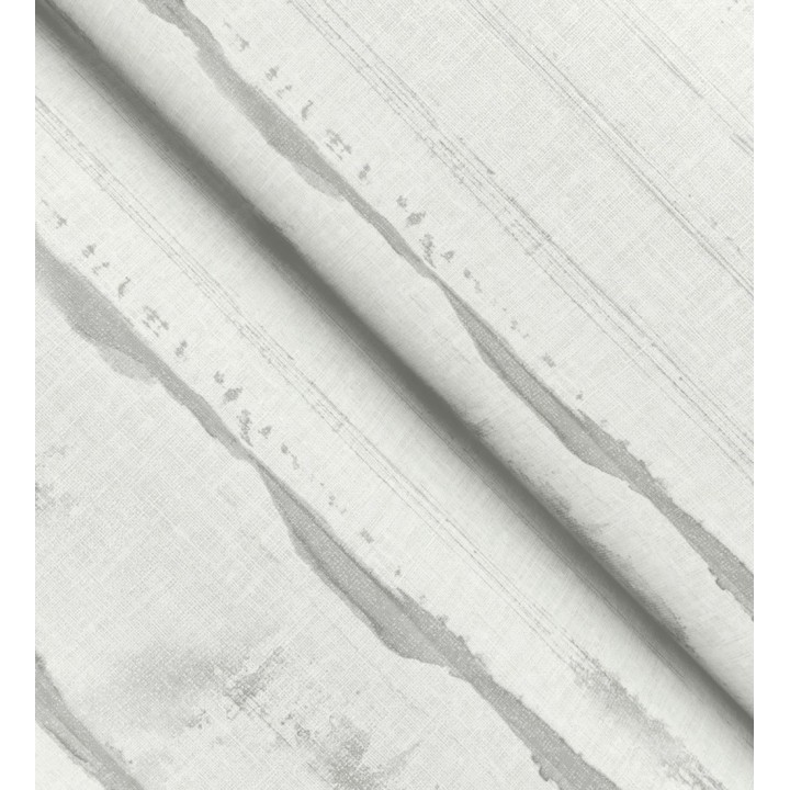 Papel pintado de rayas horizontales de acuarela gris sobre lienzo - Bering Horizon 683978