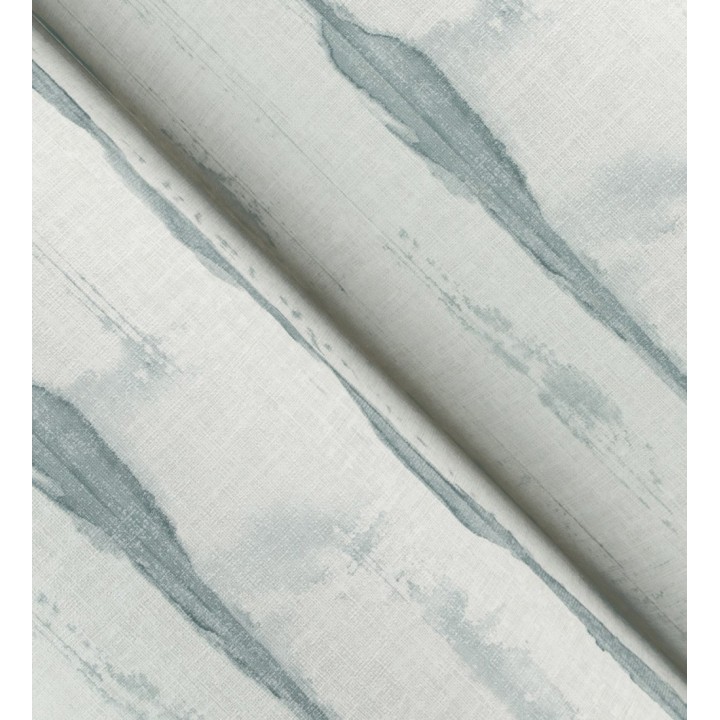 Papel pintado bruma azul claro en acuarela sobre lienzo - Bering Horizon 683979