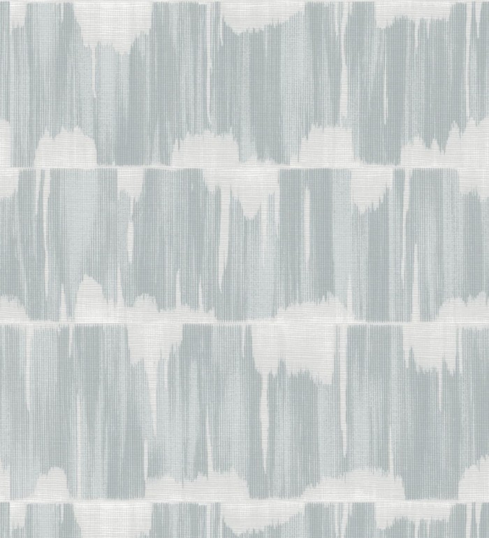 Papel pintado esencia de telar azul plomo estilo wabi sabi - Kira Ikat 683985
